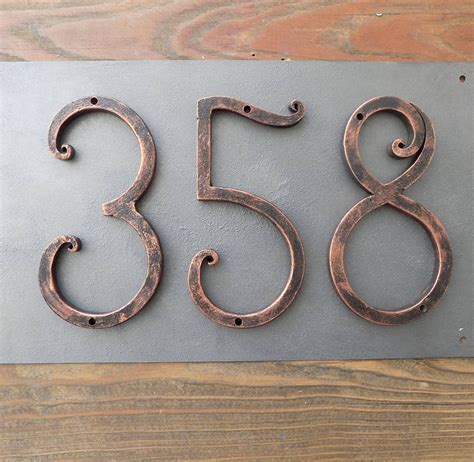 house numbers black metal|5 inch house numbers black.